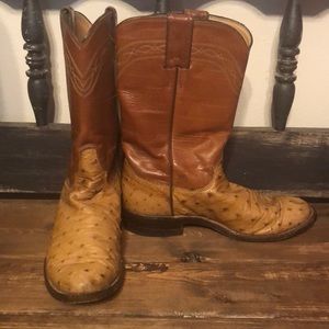 Justin Ostrich Boots